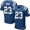 [Elite] Gore Indianapolis Football Team Jersey -Indianapolis #23 Frank Gore Jersey (Blue)