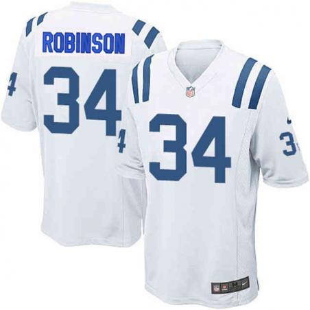 [Elite] Robinson Indianapolis Football Team Jersey -Indianapolis #34 Josh Robinson Jersey (White)