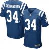 [Elite] Richardson Indianapolis Football Team Jersey -Indianapolis #34 Trent Richardson Jersey (Blue)