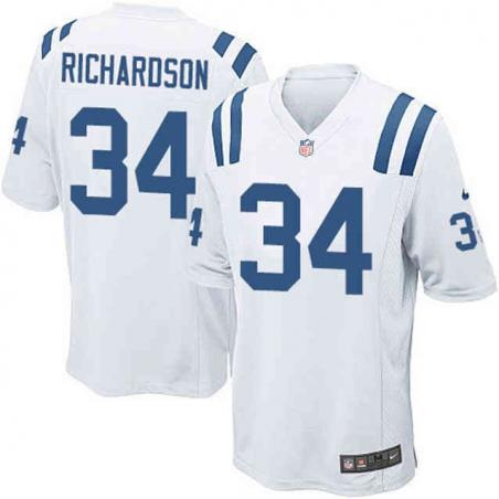 [Elite] Richardson Indianapolis Football Team Jersey -Indianapolis #34 Trent Richardson Jersey (White)