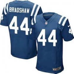 [Elite] Bradshaw Indianapolis Football Team Jersey -Indianapolis #44 Ahmad Bradshaw Jersey (Blue)