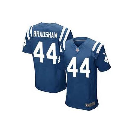 [Elite] Bradshaw Indianapolis Football Team Jersey -Indianapolis #44 Ahmad Bradshaw Jersey (Blue)