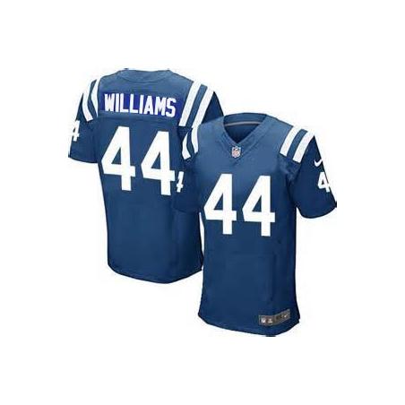 [Elite] Williams Indianapolis Football Team Jersey -Indianapolis #44 Andre Williams Jersey (Blue)