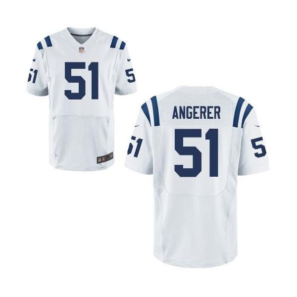 [Elite] Angerer Indianapolis Football Team Jersey -Indianapolis #51 Pat Angerer Jersey (White)