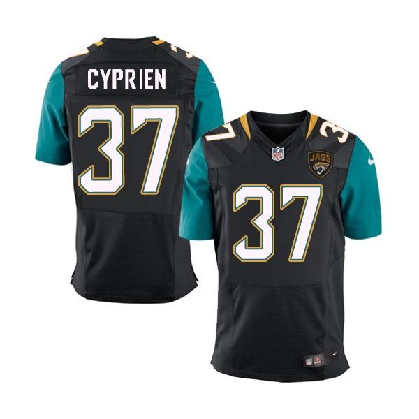 [Elite] Cyprien Jacksonville Football Team Jersey -Jacksonville #37 Johnathan Cyprien Jersey (Black, 2014 new)