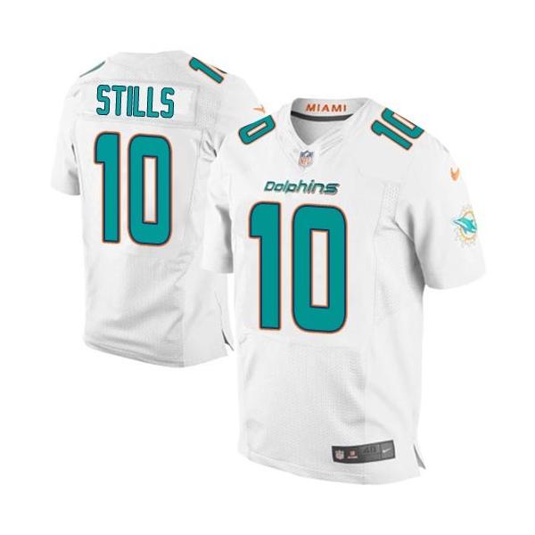 [Elite] Stills Miami Football Team Jersey -Miami #10 Kenny Stills Jersey (White)