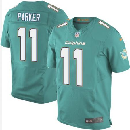 [Elite] Parker Miami Football Team Jersey -Miami #11 DeVante Parker Jersey (Green)