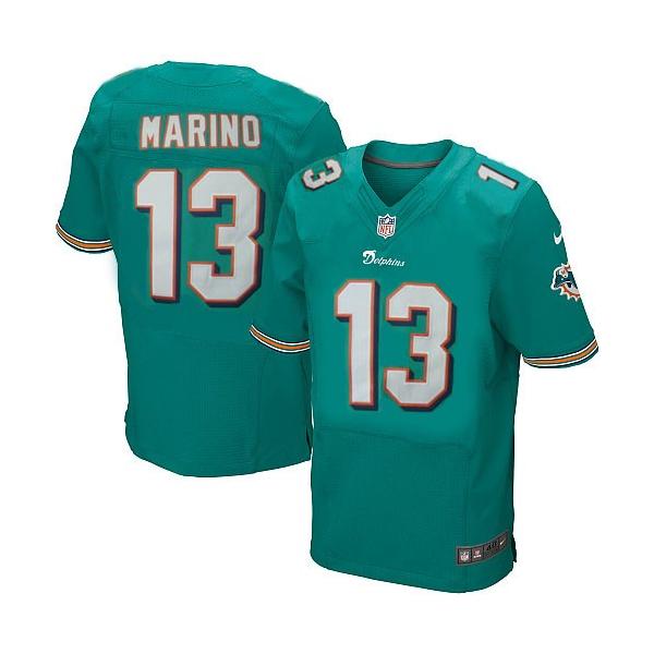 [Elite] Marino Miami Football Team Jersey -Miami #13 Dan Marino Jersey (Green)