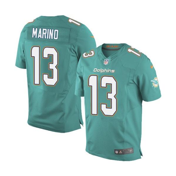 [Elite] Marino Miami Football Team Jersey -Miami #13 Dan Marino Jersey (Green, new)