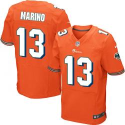 [Elite] Marino Miami Football Team Jersey -Miami #13 Dan Marino Jersey (Orange)