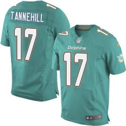 [Elite] Tannehill Miami Football Team Jersey -Miami #17 Ryan Tannehill Jersey (Green, new)