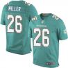 [Elite] Miller Miami Football Team Jersey -Miami #26 Lamar Miller Jersey (Green)