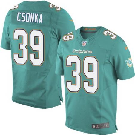 [Elite] Csonka Miami Football Team Jersey -Miami #39 Larry Csonka Jersey (Green, new)