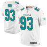 [Elite] Suh Miami Football Team Jersey -Miami #93 Ndamukong Suh Jersey (White)