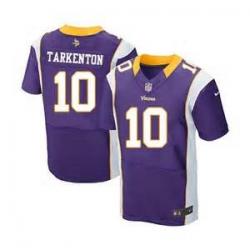 [Elite] Tarkenton Minnesota Football Team Jersey -Minnesota #10 Fran Tarkenton Jersey (Purple)