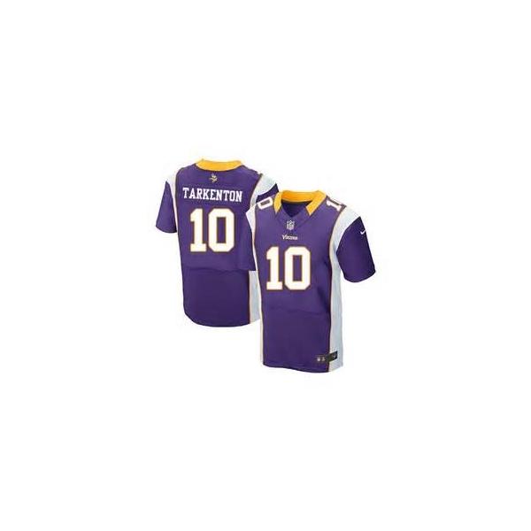 [Elite] Tarkenton Minnesota Football Team Jersey -Minnesota #10 Fran Tarkenton Jersey (Purple)