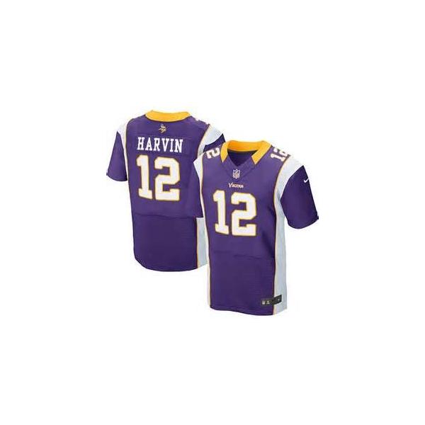 [Elite] Harvin Minnesota Football Team Jersey -Minnesota #12 Percy Harvin Jersey (Purple)