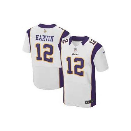 [Elite] Harvin Minnesota Football Team Jersey -Minnesota #12 Percy Harvin Jersey (White)