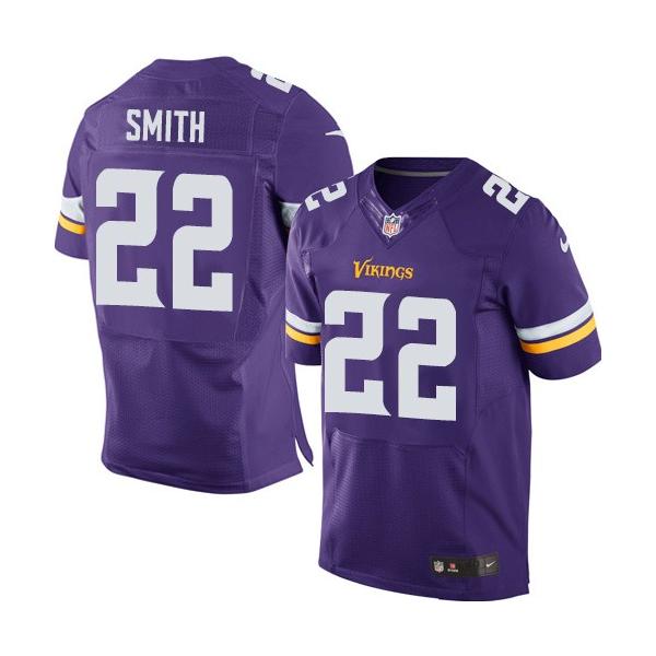 [Elite] Smith Minnesota Football Team Jersey -Minnesota #22 Harrison Smith Jersey (Purple, new)