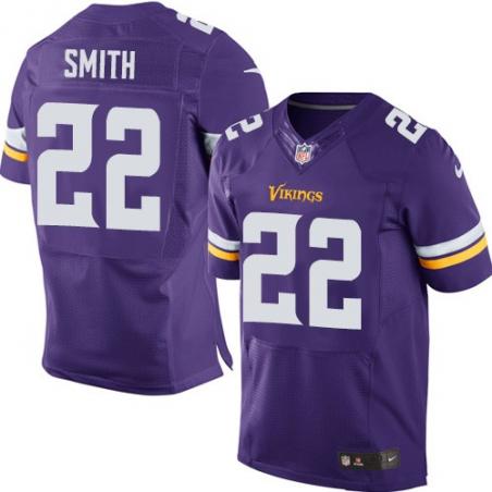 [Elite] Smith Minnesota Football Team Jersey -Minnesota #22 Harrison Smith Jersey (Purple, new)