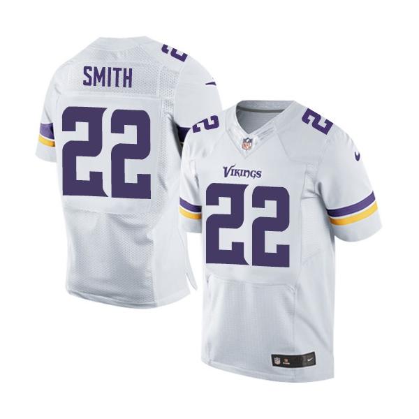 [Elite] Smith Minnesota Football Team Jersey -Minnesota #22 Harrison Smith Jersey (White, new)